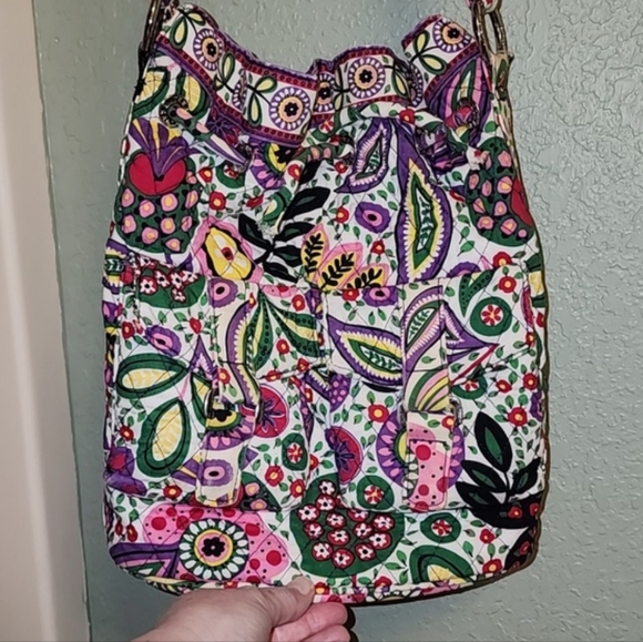 🌞 Vera Bradley Viva La Vera Quick Draw Bucket Style Retired Style Purse - Picture 12 of 14